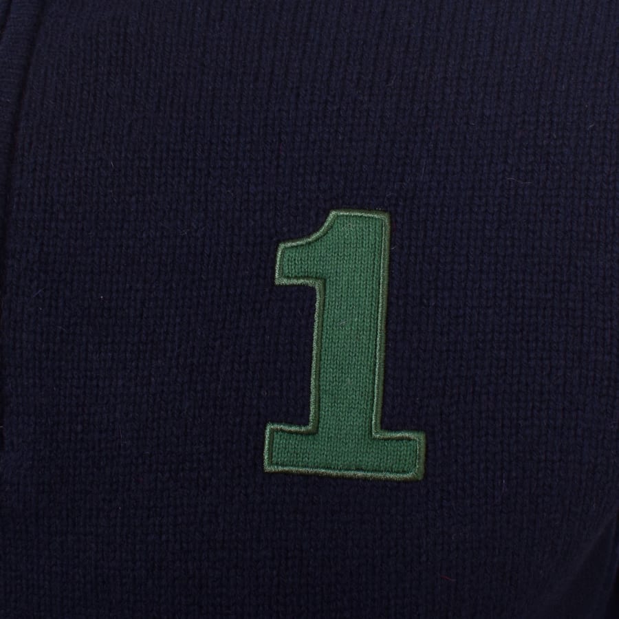 Hackett Half Zip Knit Jumper Navy Mainline Menswear Ireland